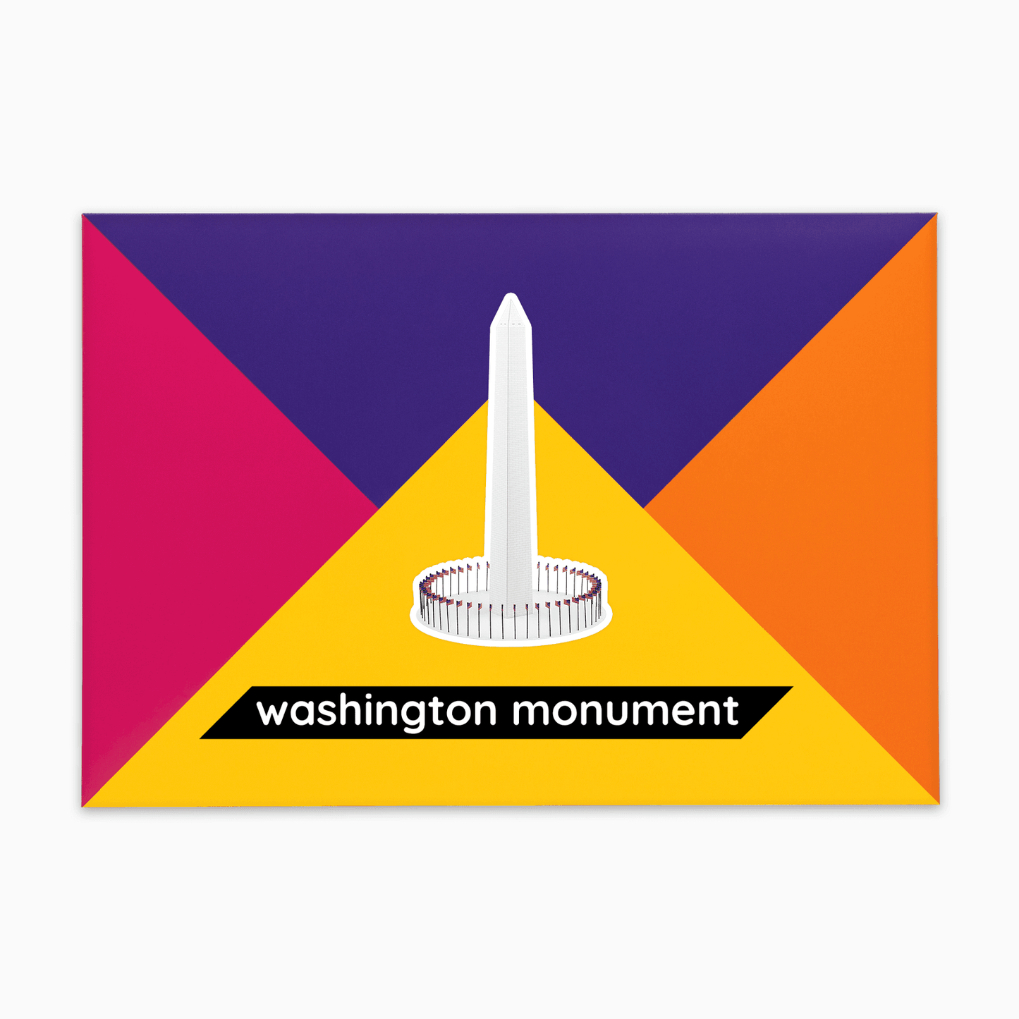 PaperLandmarks Washington Monument Paper Model Kit Gift Packaging